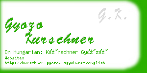 gyozo kurschner business card